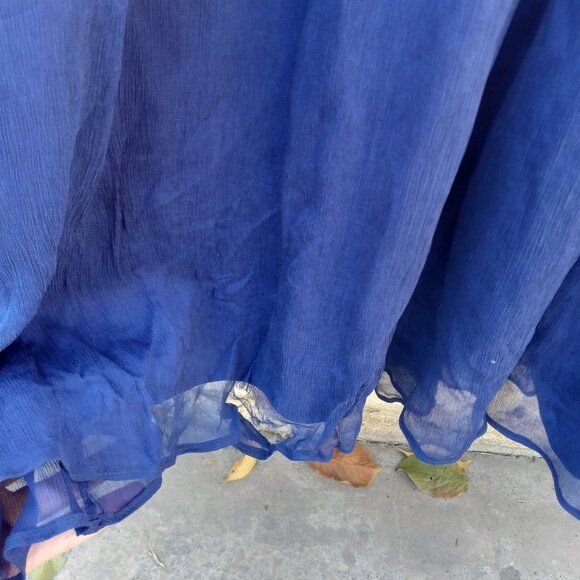 J Crew Long Silk Strapless Plisse Gown Sz 12 Black Tie Wedding Guest Formal - Picture 5 of 15